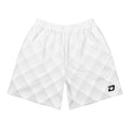 Front view of the Glacier Performance Shorts featuring a subtle white geometric pattern and black Dink Air logo.
