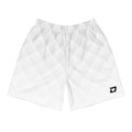 Front view of the Glacier Performance Shorts featuring a subtle white geometric pattern and black Dink Air logo.