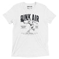 Front view of the white Originals Match Tee featuring a vintage-inspired pickleball graphic and Dink Air branding.