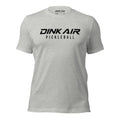 Front view of the Signature Pickleball Tee in heather gray featuring the Signature Pickleball logo across the chest, lightweight athletic fabric, classic crew neck, and a clean minimalist design for pickleball and everyday wear.