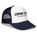 Front view of the navy Signature Pickleball Trucker Hat featuring the Signature Pickleball logo.